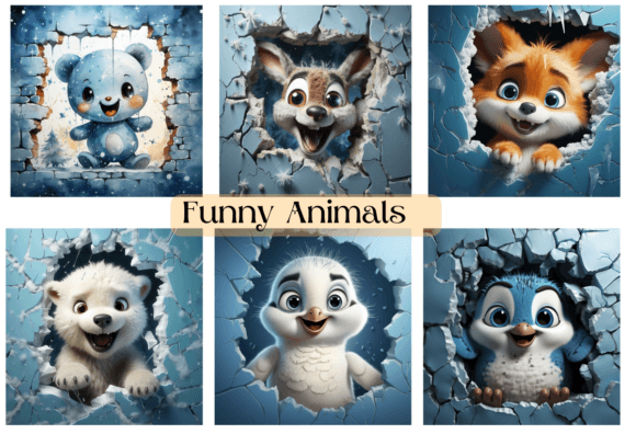 3D Cute Animal Background: A Versatile Design Resource for Creative Projects