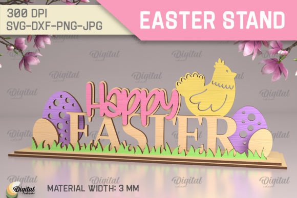 3D Easter Stand Laser Cut. Easter Chick: A Creative and Practical Solution for Holiday Decor