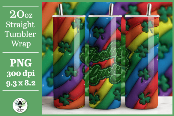 3D Feeling Lucky Tumbler Wrap: A Unique Way to Personalize Your 20oz Tumbler