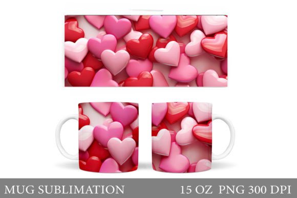 3D Hearts Mug Sublimation: A Strategic Approach to Creative Expression and Branding