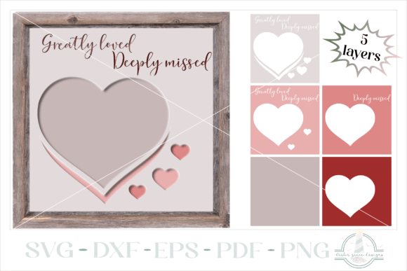 3D Memorial Picture Shadowbox Frame SVG: A Unique Way to Honor Loved Ones