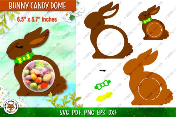 Chocolate Bunny Candy Dome, 3D Easter
