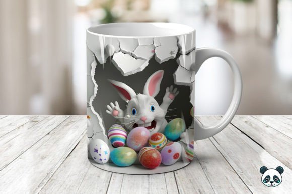 Easter Bunny 3D Mug Wrap Sublimation