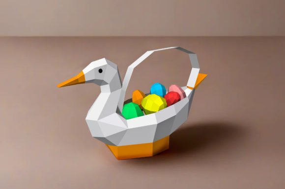 Easter Duck Egg Basket: A Creative 3D Papercraft Project for All Ages
