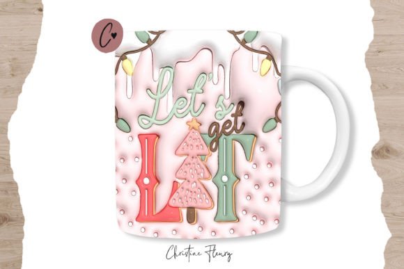 Elevate Your Sublimation Game with the 3D Inflated Lets Get Lit Mug Wrap
