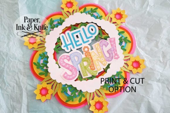 Hello Spring 3D Layered Wreath: A Creative and Rewarding DIY Project