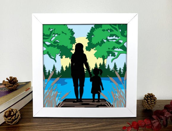 Mothers Day 3D Shadow Box Svg: A Creative and Customizable Digital Gift Option