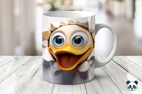 Smiling Duck 3D Mug Wrap Sublimation: A Creative Solution for Custom Mug Designs