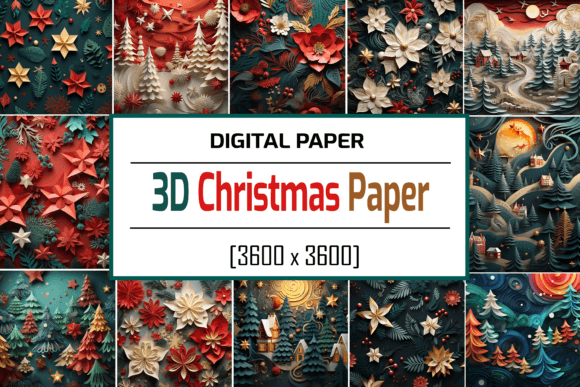 Transforming Digital Spaces: The Art and Utility of 3D Christmas Paper Backgrounds
