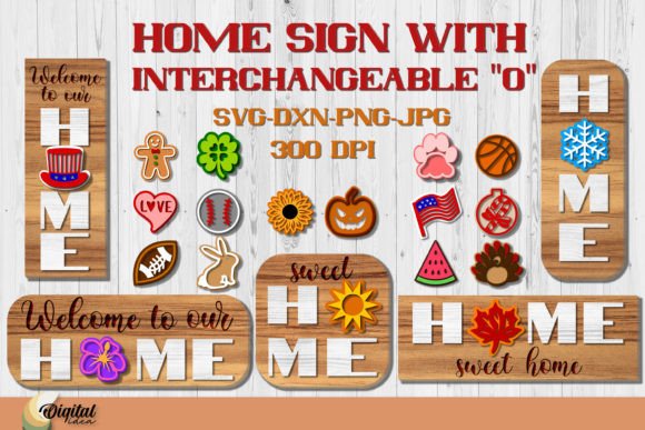 Unlock Endless Decor Possibilities with a 3D Interchangeable Home Signs Bundle